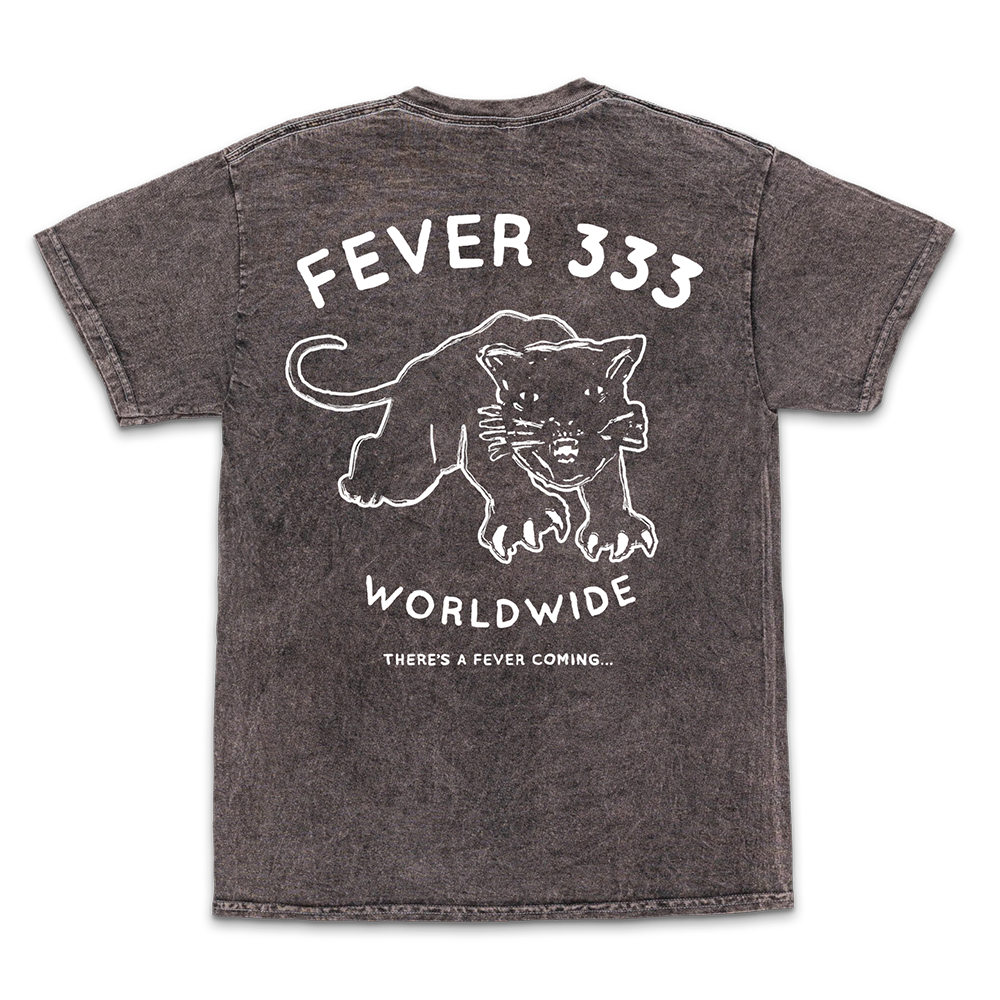Cat Head Mineral Wash Grey Tee