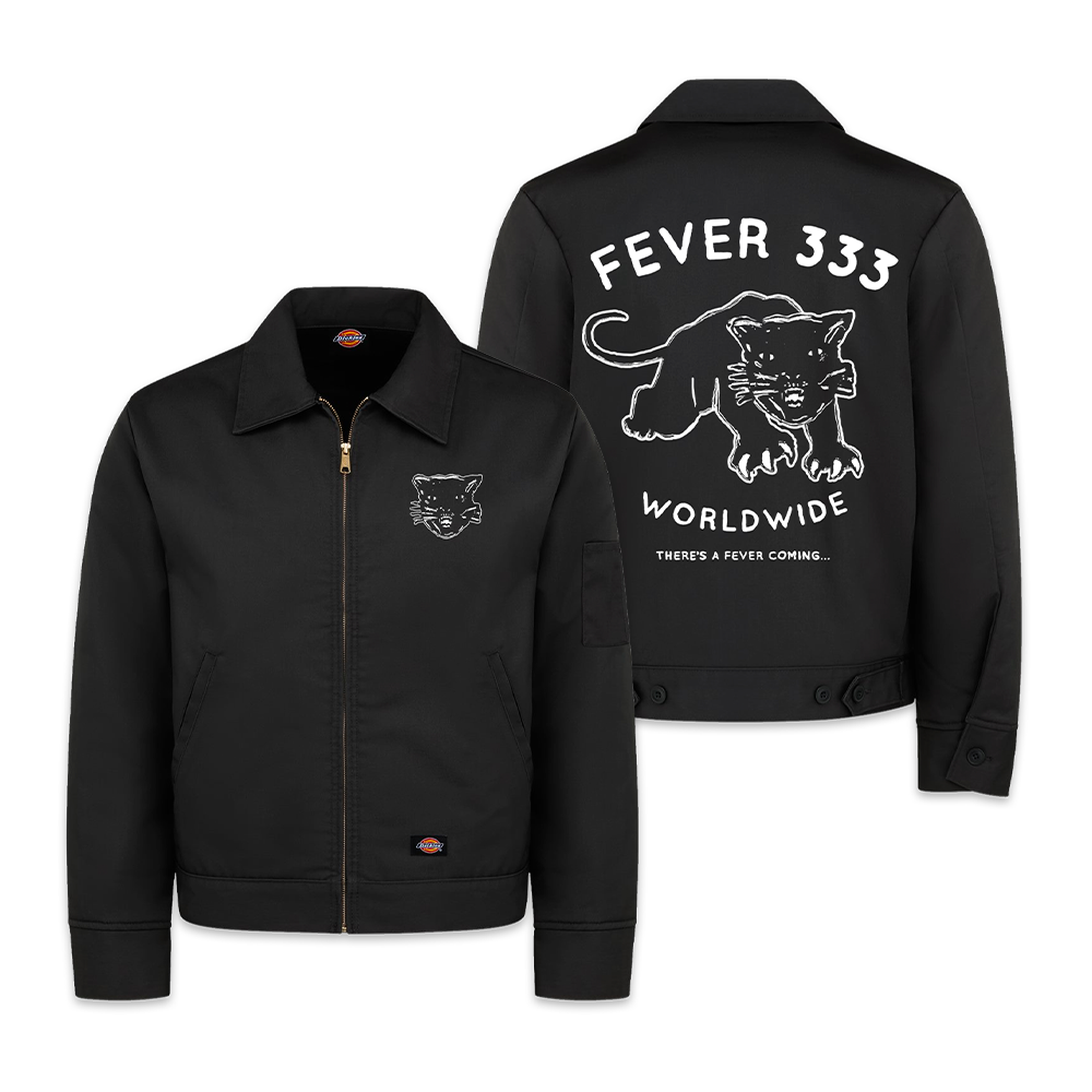 Cat Head Black Dickies Jacket – Fever 333 Cat Head Black Dickies Jacket – Fever 333