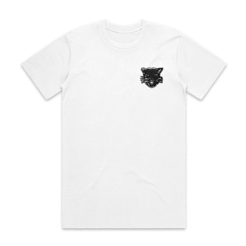 Cat Head White Tee