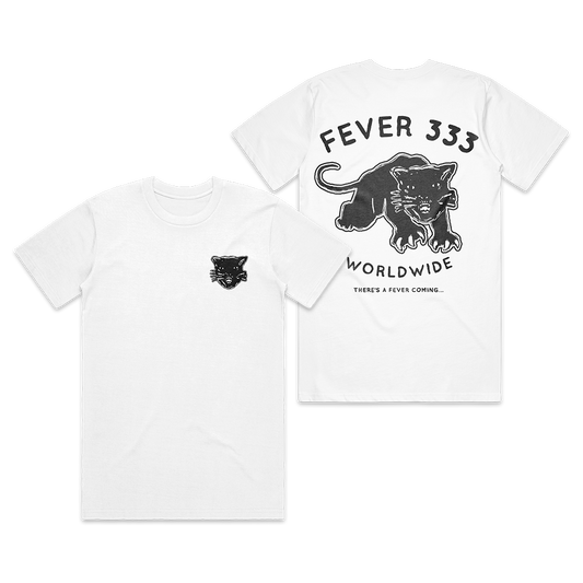 Cat Head White Tee
